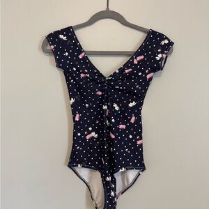 Polka Dot & Floral Leotard